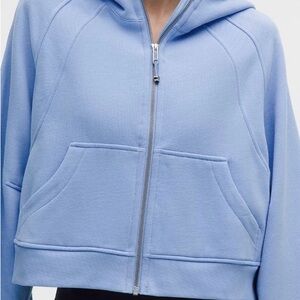 Lululemon SCUBA full zip Women's Blue Hoodie NWOT size M/L